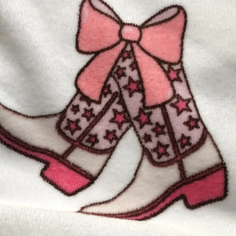 Truly Lou Western Cowgirl BOOTS & BOWS Bath and Hand Towels